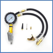 타이어게이지 아날로그 에어압력계 공기압체크 공기주입기 공 튜브 자동차 자전거, 1개