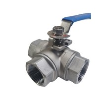 STS316 스텐 삼방밸브 40A T타입 3 way 밸브, 1개