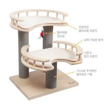 고양이 냥이 원목 캣타워 트윈배드 놀이집 하우스, 쿠팡01 본상품선택, 쿠팡01 1