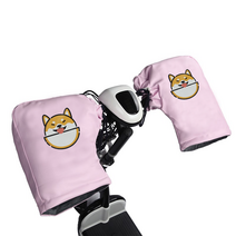 전동 킥보드 방한 방수 장갑 토시 스쿠터 전기 자전거 방한 겨울 핸드커버 겨울용품 항공배송, 라이트핑크