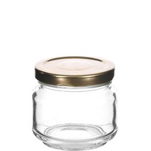 담은 DA쨈병155 유리병 48개 미니병 쨈병 작은병 공병, 화이트