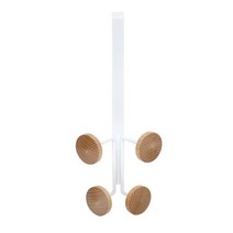 스파이더락 도어후크 4구, 화이트, 1개