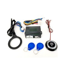 12V 자동차 엔진 푸시 스타트 점화 스타터 키리스 스톱 시스템 버튼 원격 SQ9002X, [01] as shown, 1개