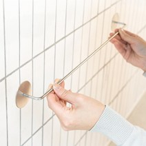 스텐 접착식 실내화 욕실화 거치대 걸이 신발장정리대 거실화 쓰레빠정리대, 1개