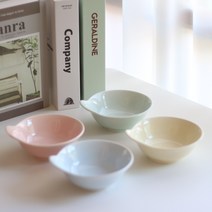 [베이비시리즈] 한손볼 앞접시 도자기공방그릇, 블루