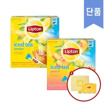 립톤 아이스티 스틱 14g x 40개입 / 560g 복숭아/레몬, 레몬14gx40개입
