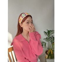 [이서지니]프리미엄 빈티지 뜨개 니트 머리띠