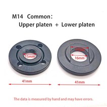 스핀들샌더 벨트 샌딩 사포 나사 교체 앵글 그라인더 금속 압력판 내부 외부 플랜지 너트 세트 스핀들, 3.2pcs M14 Common