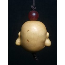 포대화상 재물운 무병 장수 부귀 풍수지리 가정화목 미니불상 불교 굿즈 1919 중국어 회양목 손 조각 해피, 한개옵션0