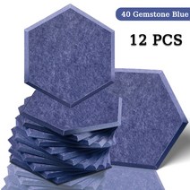 방음벽 소음차단 방음패널 방음 음향 패널 분리기 음악 스튜디오 벽 홈 소음 흡수, 144.40 Gemstone Blue - 12cm Su