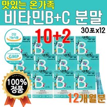 온가족 영양제 비타민 B군 맛있는 대용량 1년치 12달 키즈 활력 에너지 B군 비 레몬맛 먹기쉬운 파우더 스틱 어린이 하루 한번 비타민BC B군 비군 비타비 스틱 분말 약 12개월