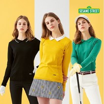 세서미스트리트 세서미스트리트 여성 캐시미어 블렌디드 코튼 카라니트 3종 택1