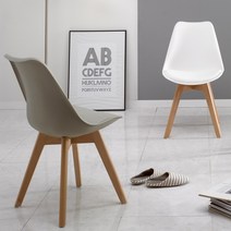 프리메이드 인테리어 식탁의자 1+1 카페 화장대 의자, 에펠의자 고급형_그레이(2p)