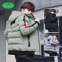 SHENGBO남성용 후드 숏 포켓 패딩003928SBLH