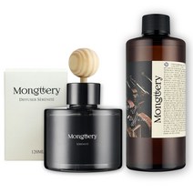 몽때리 차량용 방향제 대용량 리필세트 자동차 디퓨저 120ml+300ml, 블랙체리, 선택없음