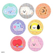 [BT21] 베이비 레더 패치 포켓 미러, CHIMMY