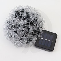 태양광 트리조명 7m 복사꽃모양 50LED 장식용 조명등 트리등 10cm간격, 노란색불빛