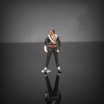 1:64 스케일 마이클 잭슨 그림 장면 액세서리 캐릭터 수지 인형 장난감