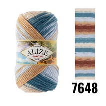 Alize-버컴 바틱 원사 뜨개질 크로셰 Amigurumi DIY 니트웨어 스카프 담요 목도리 스웨터 카디건 비니