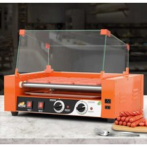 상업 야시장 마구간 소떡소떡 비엔나 그릴 축제 노점, 주황색-스틱 5개 이중 온도 조절