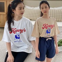 제니키즈 JN 케니스 티 여름 여아 주니어 면 라운드 반팔 티셔츠