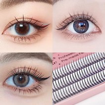 라페나 인조 속눈썹 셀프연장 부분 가닥 자연스러운 속눈썹 연장, (A)에이형 8(mm), 1개