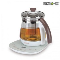 키친아트 전기포트 아크바 티메이커 1.8L (브라운) 분유포트 무선주전자 칼라박스 전기주전자 자동터치포트 차탕기 온도조절포트 우유데우기 멀티티포트 내열유리, 상세페이지 참조