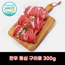 디에스미트 한우 등심 구이용 300g 우시산한우 1등급이상 냉장, 1개