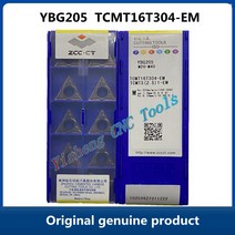 Free Shipping ZCC CT YBG202 TCMT16T304-EM 10pcs Carbide erts CNC Turning Tool Lathe Cutter, 01 YBG205