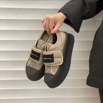 폭스퍼 플랫폼 벨크로 털신 러블리 램스울 후리스 뽀글이 포근 찍찍이운동화 스웨이드