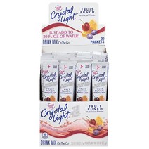 Crystal Light 무설탕 레모네이드 온더고 파우더 드링크 믹스 120개, Fruit Punch