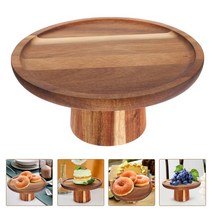 케이크 선반 2단 3단 덮개 아크릴 소박한 과일 디저트 디스플레이 나무 받침대 케이크 컵케익 쟁반 서빙 스