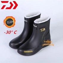 낚시복 Daiwa-낚시화 아웃도어 하이킹 피싱슈즈 남성용 미끄럼 방지 튼튼한 방수 플러스 벨벳 고무 장화, 04 42, 12 Picture Color 12