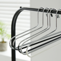 홈앤하우스 홈앤하우스 논슬립 옷걸이 PVC 멀티 코팅 바지걸이 5p 모음, 크림화이트 단품