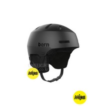 [기타브랜드] 번 스노우보드 헬멧 마콘 2.0 밉스 BERN BLACK, 사이즈:M(55.5-59cm)