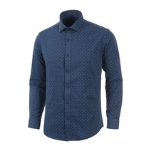 로베르타디까메리노 남성용 TC 기모 스판 프린트 슬림핏 긴소매 남방 RK4-256-9