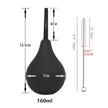 휴대용 비데 수동 클리너 세척기 여행용 wetips anal shower enema bulb ducha higienica anal clean, 블랙 160-1