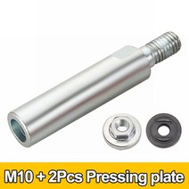 충전 그라인더 연마기 80mm 앵글 확장 커넥팅로드 m10 스레드 어댑터 샤프트 너트 100 앵글 폴리셔 그라인딩 헤드, 없음