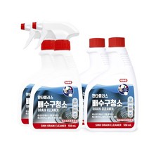 신희 환타플러스 배수구청소 550mL x 4 싱크대 씽크대, 4개