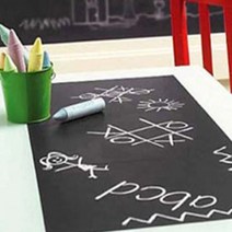 벽데코 접착식 리폼 인테리어 칠판시트지 낙서판 메모판, 블랙