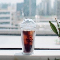국내산 벌크형 휴대용 아이스 텀블러 500ml 스트로우포함, Type2. Happy Day