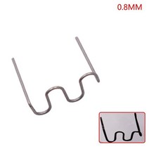 100 개 0.8mm 0.6mm 핫 스테이플러 스테이플 플라스틱 용접기 자동차 수리 기계 용접 와이어 범퍼 도구, [03] 0.8mm wave