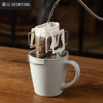 커피필터 SHIMOYAMA 휴대용 재사용 가능한 커피 필터 홀더 야외 차 필터 드리퍼 바구니 커피 귀 드립 필터 종이 가방 선반 1PC, 1. 1PC