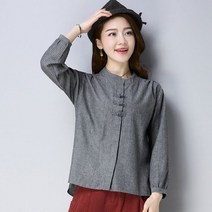 여성 차이나카라 블라우스 승무원 면접복 반폴라 정장 캐주얼 셔츠