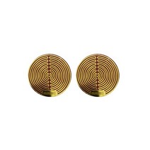 전자파 전자파차단 전자파차단스티커 보호필름 5g 앰프 emf 차단기 6pcs 휴대 전화 emf 보호 휴대 전화 스티커 5g 중화제 모든 장치에 대한 휴대 전화 보호대, 2골드, 6개
