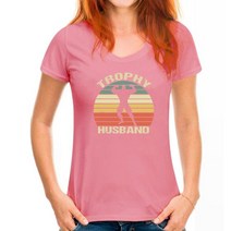 트로피 Trophy Husband Shirt Funny For Cool Father Dad Or Pa Man Top Men's 최신 가을 탑 셔츠 코튼, 10 WoMen Deep pink_05 L