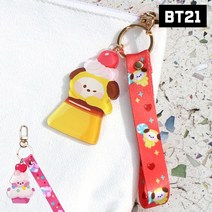 BT21 열쇠고리 키링 가방고리 다이어리 에어팟 지갑, RJ, 1개
