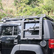 랭글러 루프랙 지프 오프로드 차량용 사다리 루프바스켓, bj40 2도어 남아프리카 다이아몬드 러기지 랙