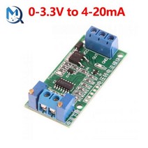 전압-전류 모듈 0-2.5V 0-3.3V 0-5V 0-10V 0-15V 0-24V ~ 0 -20mA/4 -20mA 전류 송신기 신호 변환기 215461, 0-3.3V to 4-20mA215461