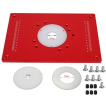 톱다이 원형톱 테이블쏘 테이블소 작업대 전기 목재 밀링 트리밍 기계 플립 플레이트 가이드 테이블 알루미늄 라우터 삽입 목공 작업 벤치용, [01] 빨간